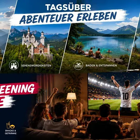 Alpina Sonnen-appartements Incl Xl-sonnen-terrasse & Koenigscard Appartement Füssen